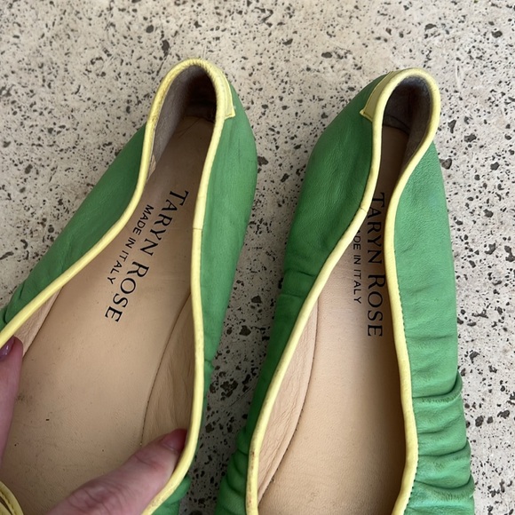 Taryn Rose Green Ballet Flats 7.5 - Picture 4 of 5